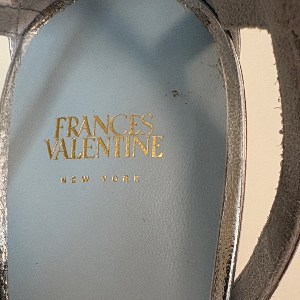 Frances Valentine Willow Mink Fluffy Pom Pom Heels - Picture 2 of 8